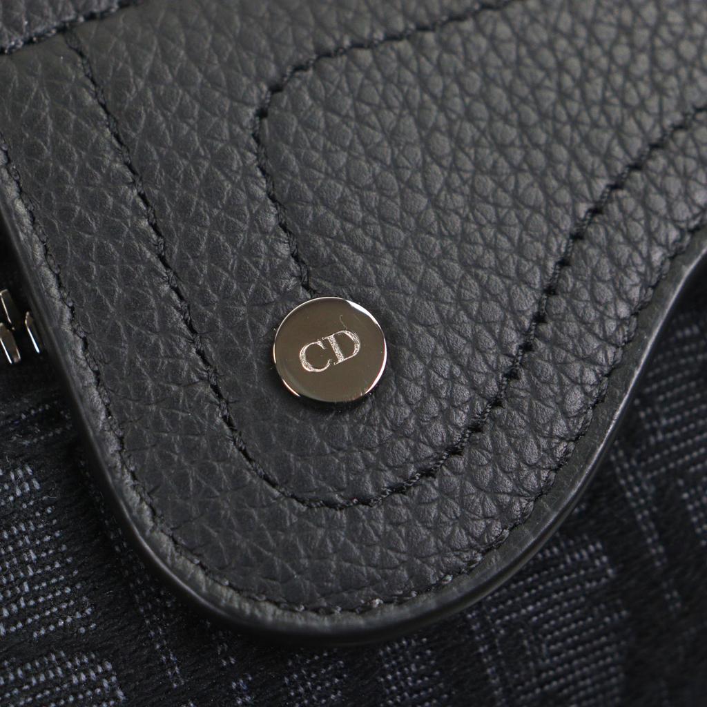 Превосходный клатч DIOR Oblique Rango Pouch из черной парусины мужской 2ADCA474YKY Б/У