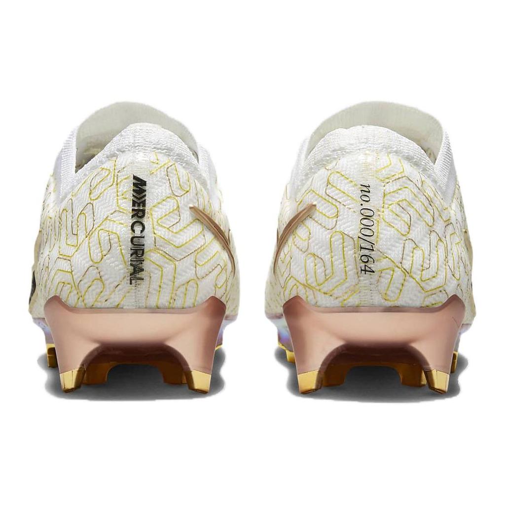 Nike Увеличить Mercurial Vapor 15 Elite FG United Golden Pack Мужские кроссовки Белый Металлик-Золото Черный HJ0708-100