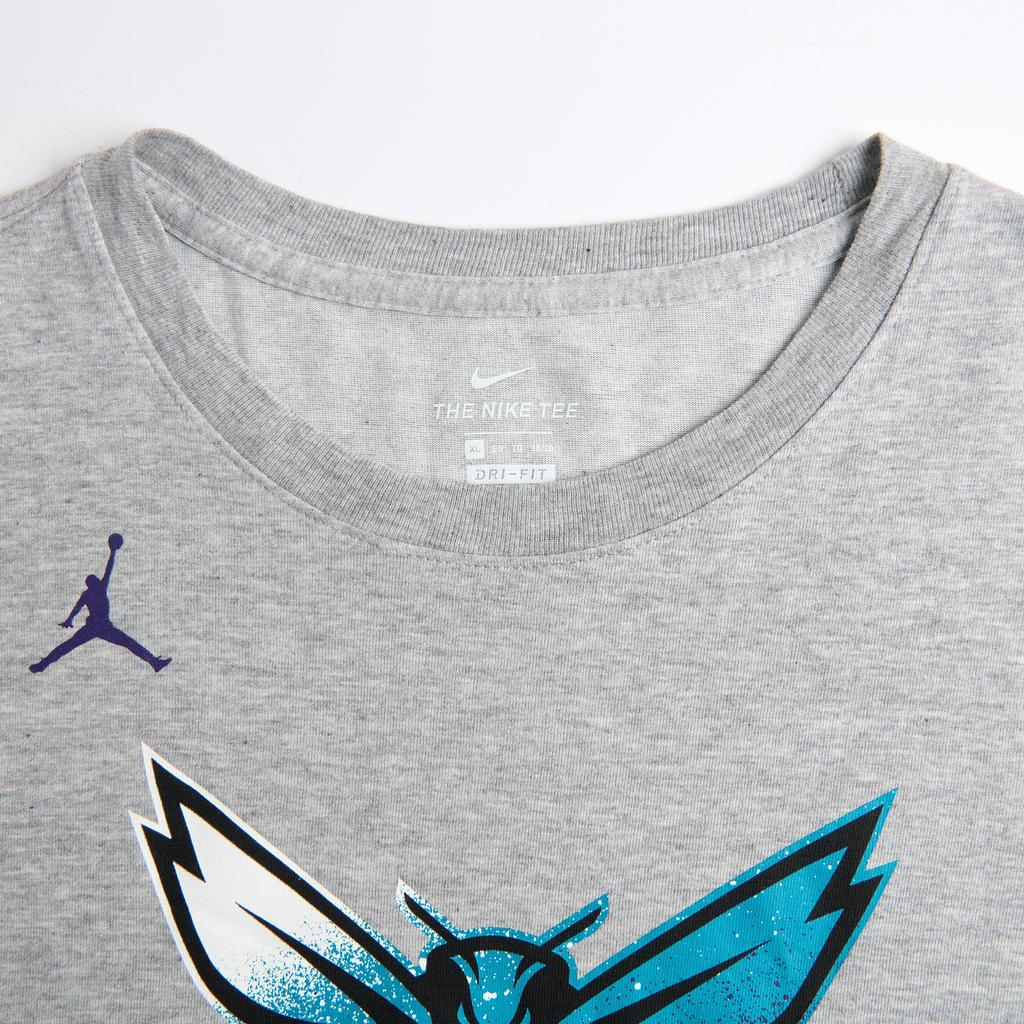Jordan Мужская футболка с длинным рукавом для спортивных тренировок с технологией быстрого высыхания, коллаборация с НБА, топы, серый 3Z2B7BAYW-HOR
