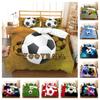 Duvet Cover Football 3D Printing Home Bedclothes with Pillowcase Queen King Size Bedding Teen Children Soft Bed Set