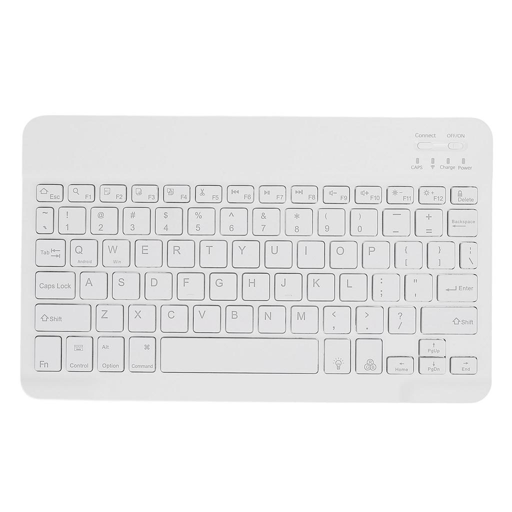 Портативная клавиатура Bluetooth беспроводная перезаряжаемая с RGB-подсветкой 10-дюймовая ультратонкая эргономичная клавиатура