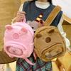 Yuqori qiymatli Kapibara Qo'g'irchoq Ryukzaki Plush Qo'g'irchoq Sumkasi Qiz Multfilm Chiroyli Kapibara Shaffof Ryukzak