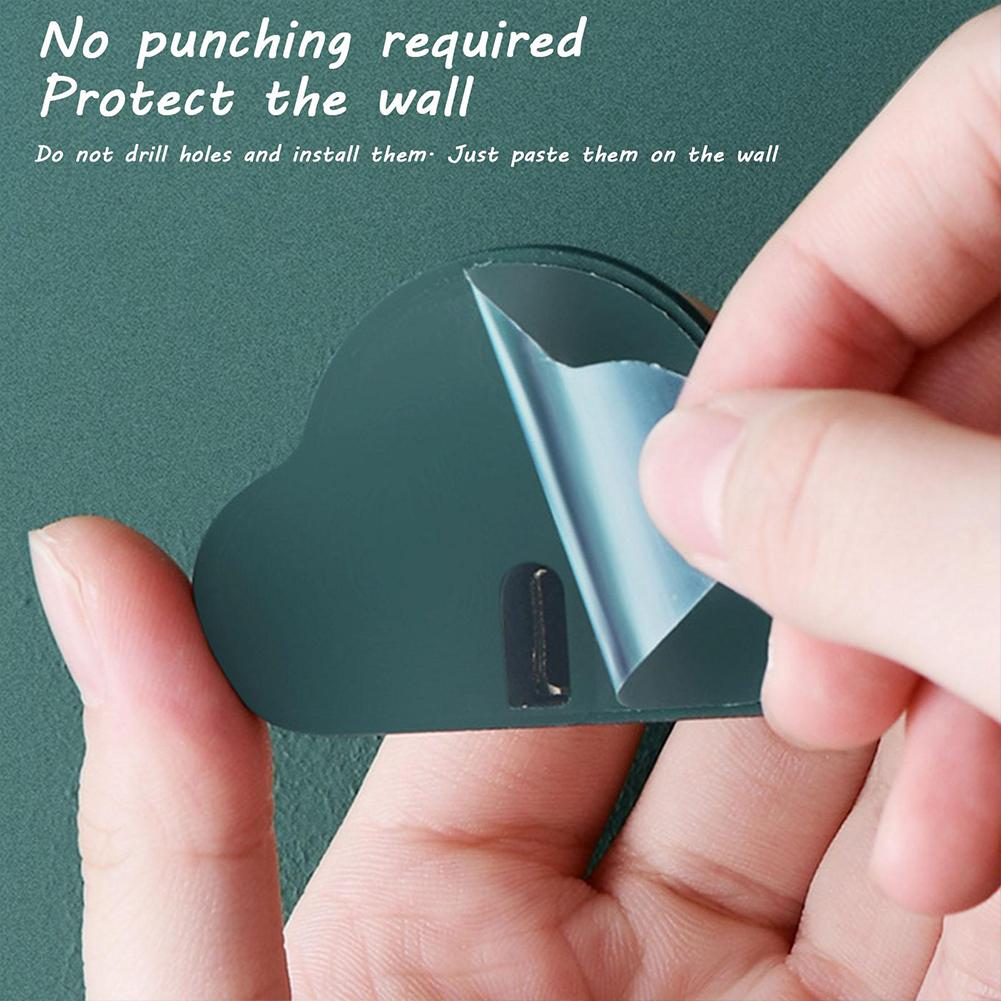 Крючки для подвешивания облаков, форма, держатель для ключей в прихожую, самоклеящиеся крючки без сверления, декор для кухни, ванной комнаты, настенное хранение