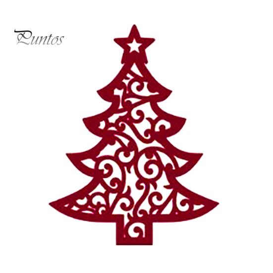 Рождественская елка Вырубной штамп DIY Скрапбукинг Тиснение Бумага Карты Трафарет Форма Декор