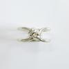 SOSOO 925 Silver Two Line Knot Ring