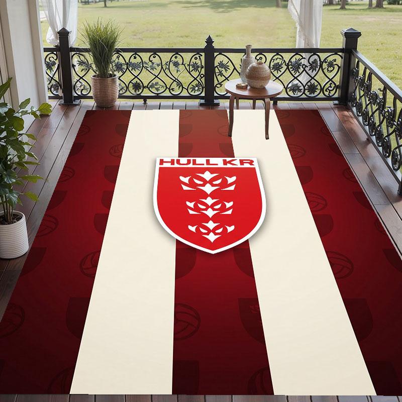 Soft Floor Carpet Hull KR Pattern Area Rug Decorative Mat For Home Room Decoration