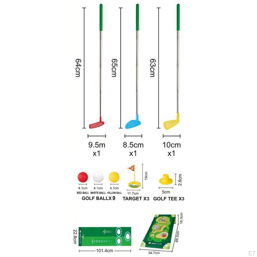 Children's Golf Clubs Toy Set, Training Balls And Sports for Kids Boys Girls,