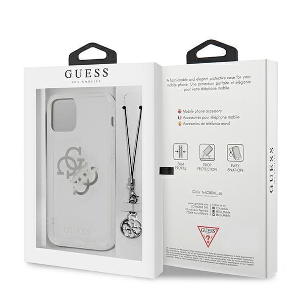 Guess Guhcp12Lks4Gsi Iphone 12 Pro Max 6,7 Transparent Hardcase 4G Silver Charms Collection