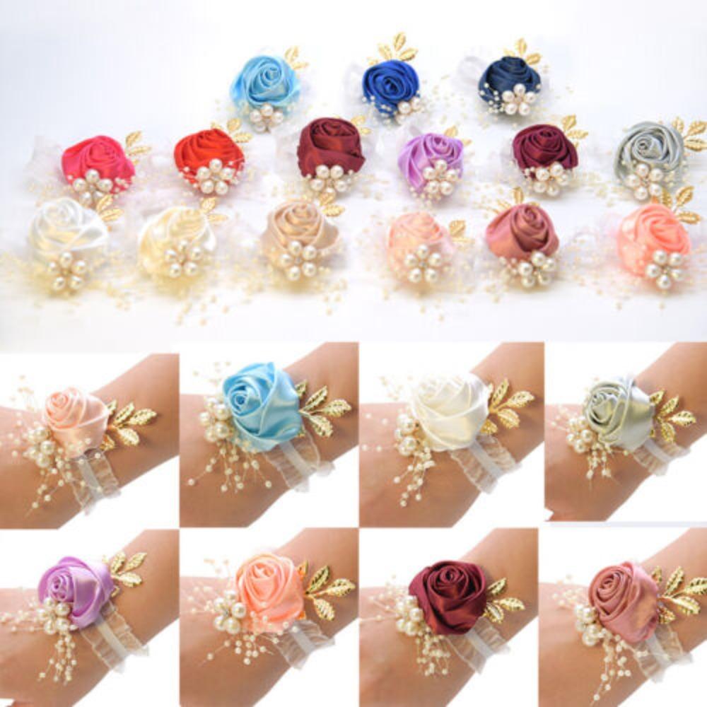Accessories Corsage Polyester Bracelet Wrist Flowers Bridesmaid Wedding