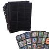WISSUA Trading Card File Card File Compatible with 2 3 4 9 Pocket Card Collect and Other Pocket Size 18 Pockets On Both Sides 50 Holes, Holes, Holes,
