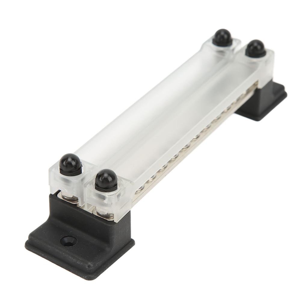 Power Distribution Block with Cover 24 Terminal 150A 12‑48V for Car RV Ship Yacht Pickup Truck Power System