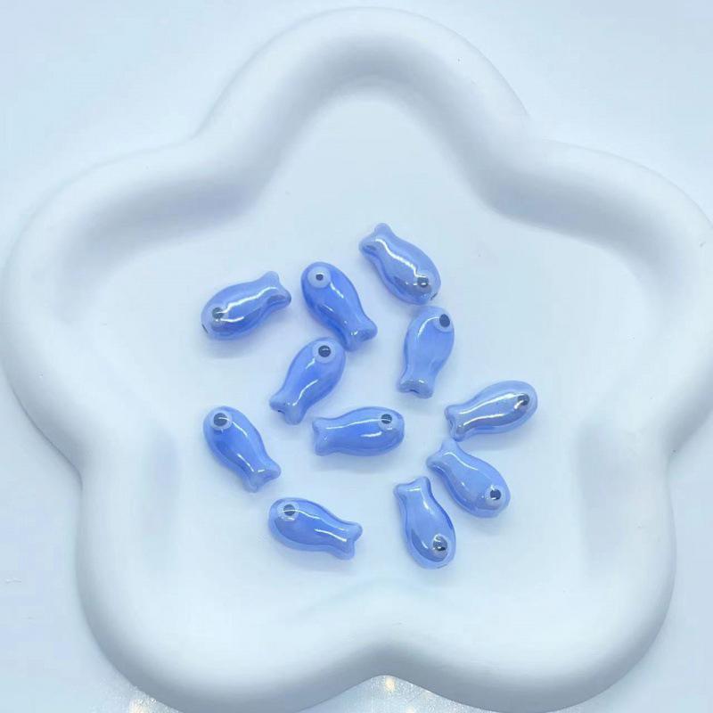 10 шт. ретро маленькие рыбки бусины подвески керамические разделители свободные бусины для изготовления ювелирных изделий ремесла аксессуары для браслетов ручной работы