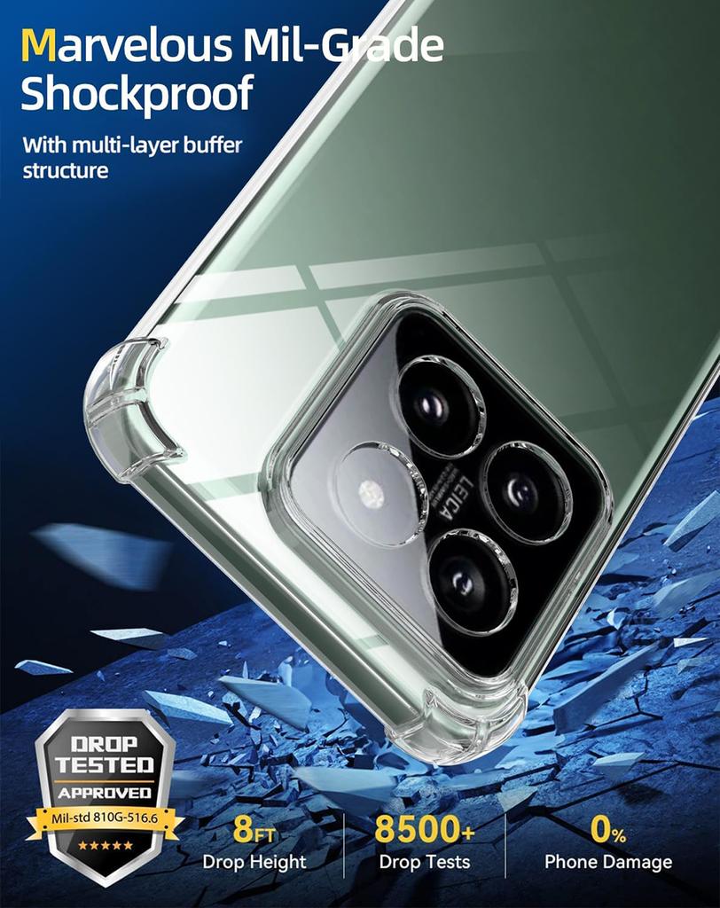 Прозрачный силиконовый мягкий противоударный чехол для Xiaomi Mi 14 14T 13 13T 12 12X 12S 12T 11 11T Pro Lite ультра прозрачная тонкая задняя крышка