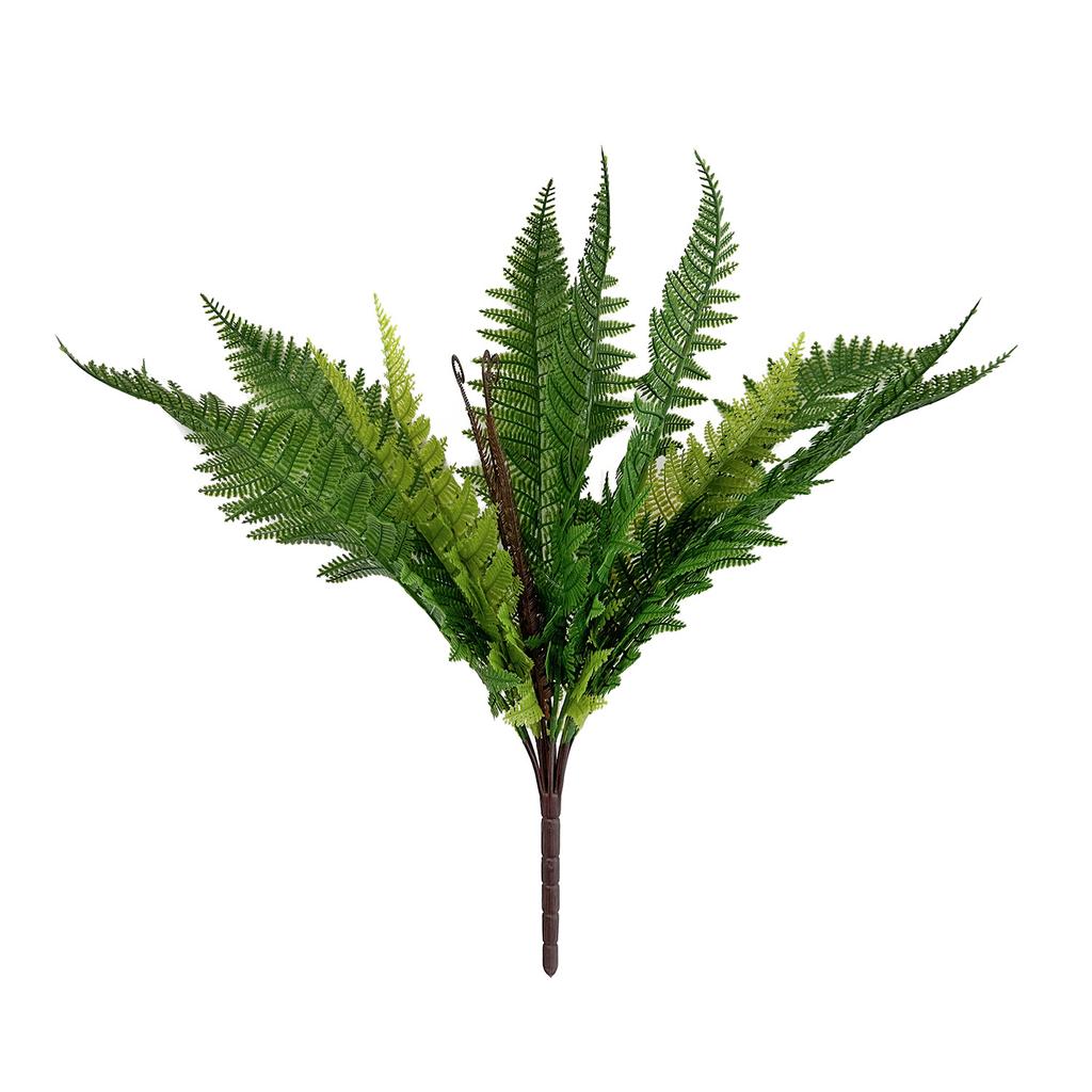 Artificial Plant Feel Soft Glue Giant Fern Leaves Persian Fern Plant Wall Fake Flower Green Plant Decoration