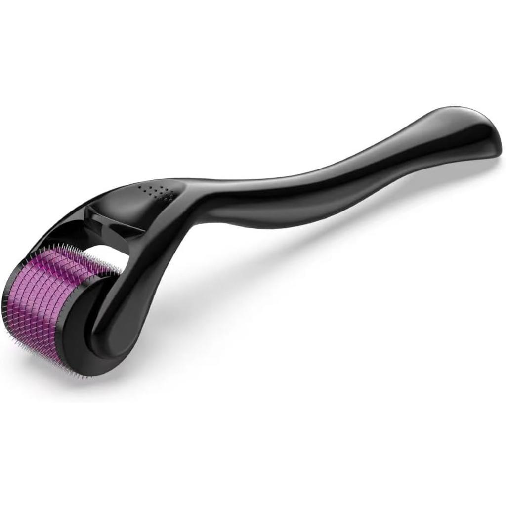 Дермароллер для роста волос для мужчин и женщин, 540 титановых микроигольчатых роллеров для роста волос, роллер для бороды для ухода за кожей и роста бороды