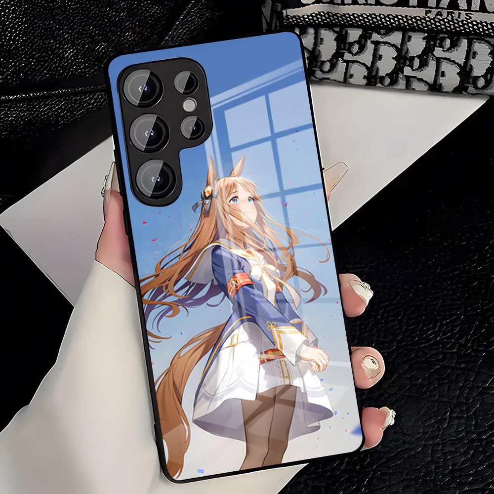 Чехол для телефона Uma Musume Pretty Derby Для Samsung S26 S25 Plus S20 S20 Plus S22 Ultra S23 FE S21 Plus S21 Ultra Стеклянная крышка