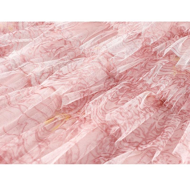 DIMANAF 2025 Летние женские юбки Винтажные эластичные плиссированные элегантные длинные юбки Новые кружевные синие юбки с высокой талией