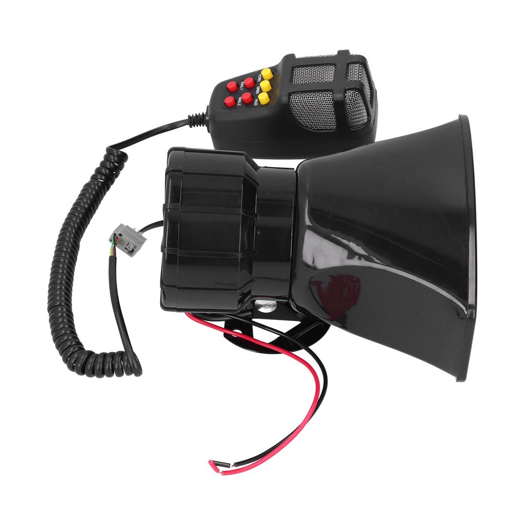 12V 100W 120dB Car Horn PA Mic 7‑Sound Emergency Warning Alarm Siren for Car Truck RV