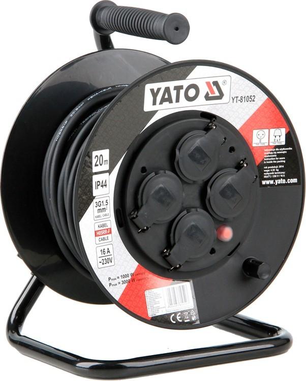 20м YT-81052 YATO катушка с удлинителем