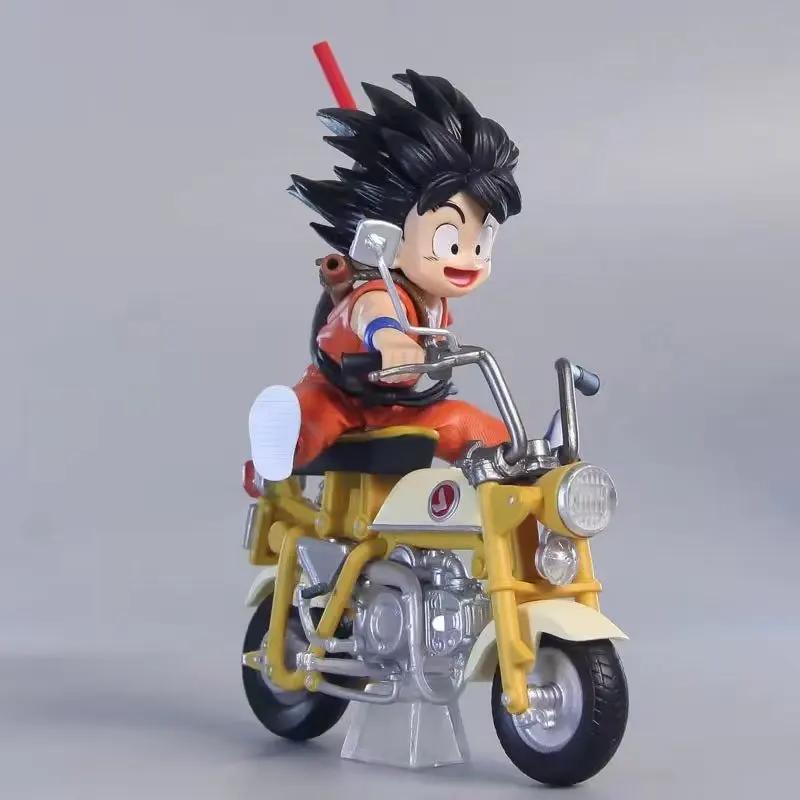 New13cm Anime Figure Son Goku Master Roshi Locomotives PVC Action Kame Sennin Motorcycle Toys for Children Collector