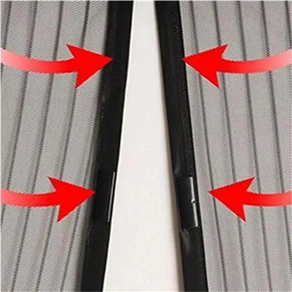 Магнитная москитная сетка Дверь Оконные шторы 80/90/100 см Автоматически закрывающиеся шторы Жалюзи Экран Домашний текстиль Сад