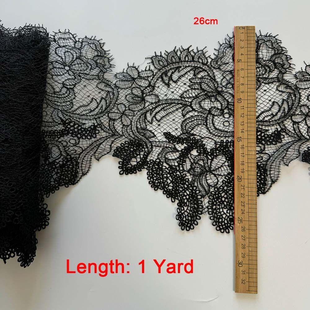Кружево с вышивкой «Бородатый край» 1 ярд Рыбья шелковая кружевная ручная работа Ажурное кружево Свадебное платье