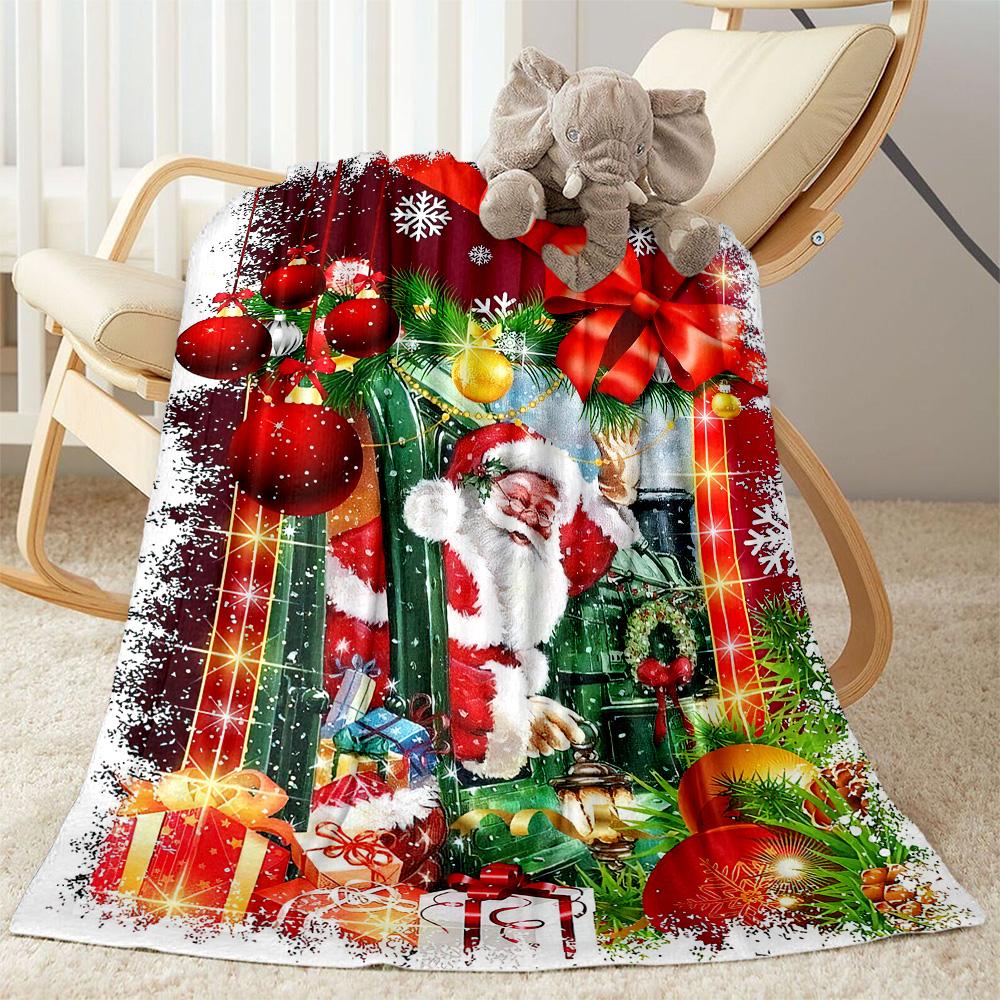 Christmas 202 Blanket Warmthful Decor Great for Sofa Chair Office Chair Four Seasons Multipurpose Modern Gift for Travel Home Birthdays