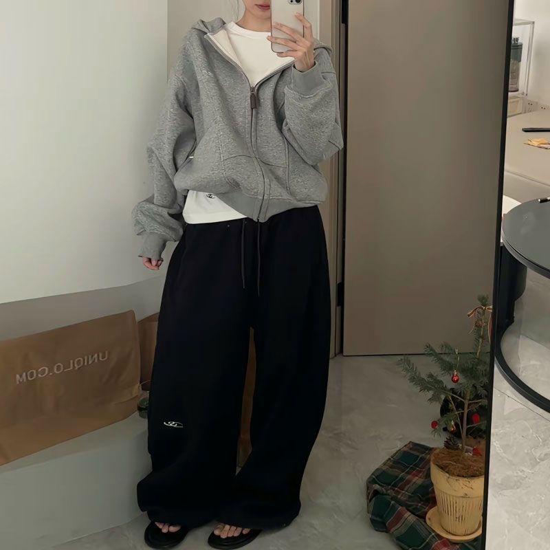 Y2k винтажные женские мешковатые спортивные штаны джоггеры свободные корейские модные спортивные брюки уличная одежда Харадзюку брюки Gyaru Kpop