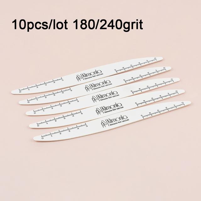 10 шт. деревянная пилочка для ногтей наждачной бумагой 100/180 профессиональный маникюрный буферный нож с листьями ивы педикюрные инструменты для дизайна ногтей принадлежности для ногтей