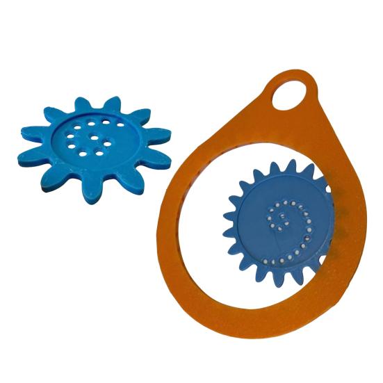 Спиральная художественная шестерня, геометрическая линейка, инструмент для рисования, шаблон спирального круга, набор для рисования, обучающий трафарет для рисования спиральной кривой, товары для рукоделия