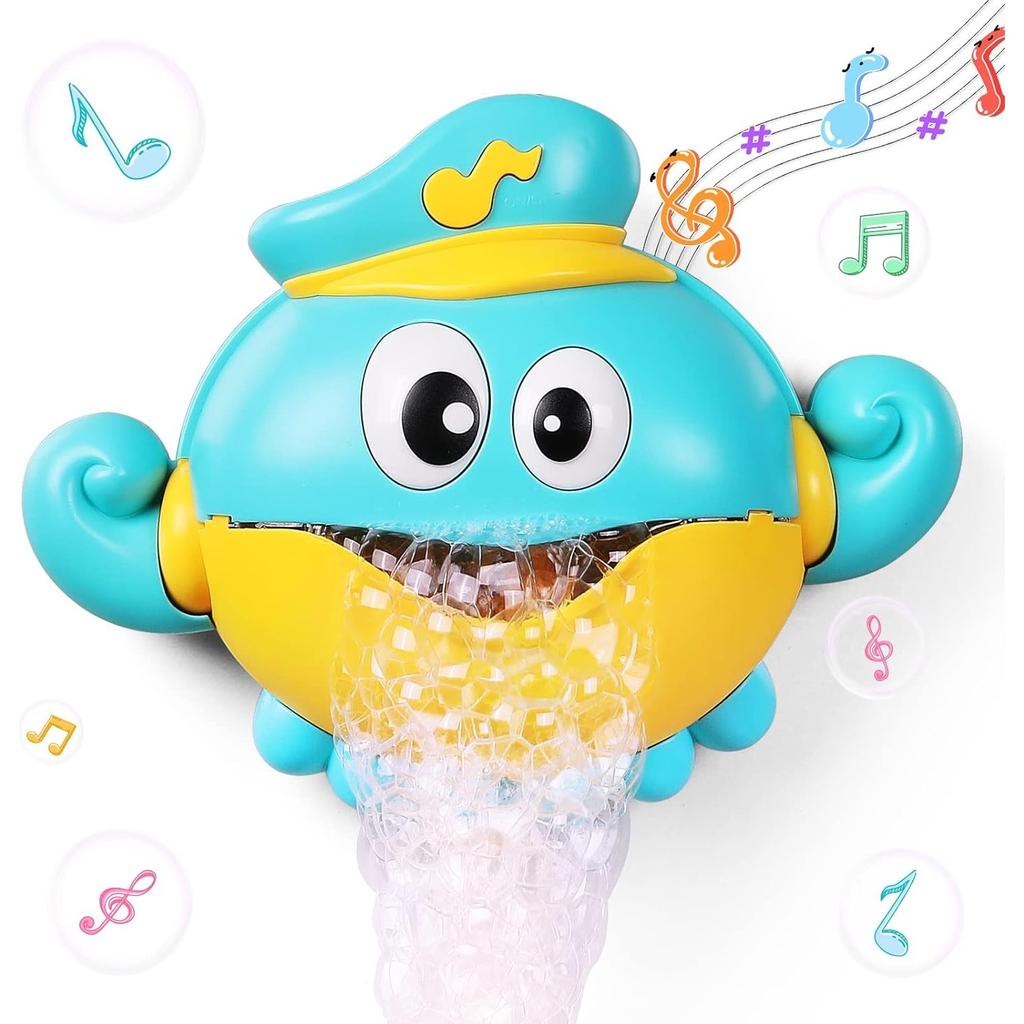 Игрушка для ванной, детская игрушка для ванны, машина для пузырей с музыкой, автоматическая машина для изготовления пузырей в виде осьминога, игрушка для ванны для детей от 18 месяцев и старше