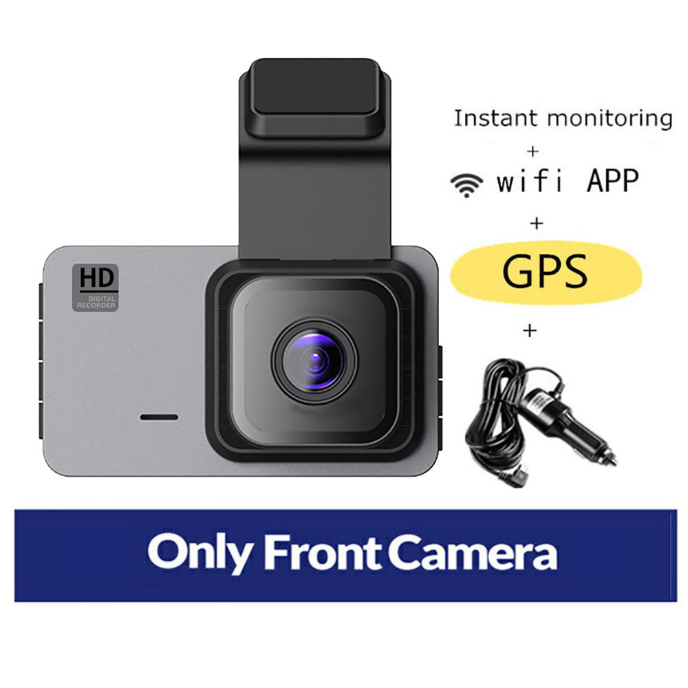 Автомобильный видеорегистратор WiFi Full HD 1080P Видеорегистратор Камера заднего вида для автомобиля Видеорегистратор ночного видения Черный ящик Автомобильный видеорегистратор GPS Парковочный монитор