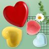 Modern Painted Love Heart Ceramic Plate Breakfast Bread Plate Fruit Cake Bowl Porcelain Cutlery Dinner Cooking Bowl Kitchenware