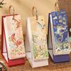 2026 Desk Flip Calendar Vintage Gold Stamping Painting Desktop Organizer Aesthetic Standing Calendar