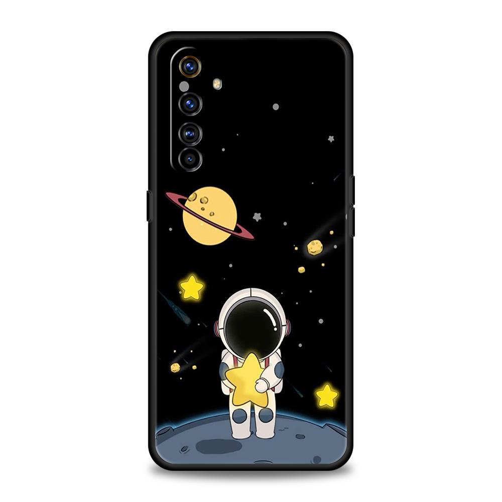 Милый чехол для телефона с астронавтом для Realme 13 12 11 10 9 8 5G 7 C25 C35 GT5 GT3 GT2 Pro Plus Для Realme GT Neo 2 3 3T 5 Чехол
