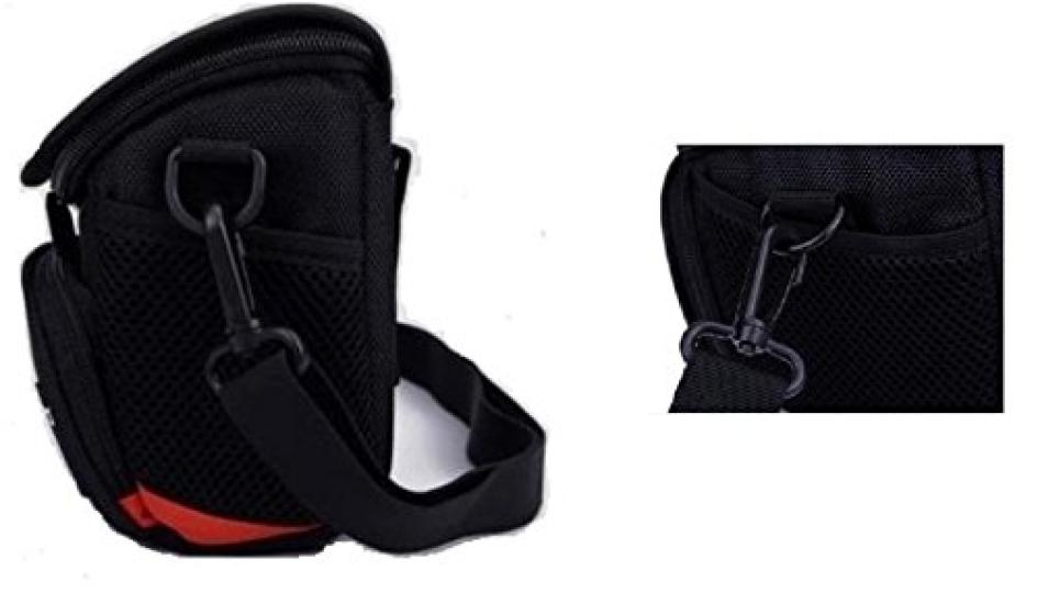 WASHODO Холщовая сумка для зеркальной камеры Panasonic LUMIX вмещает две и Рекомендуется для черной сумки DMC-GM5, ткань, объективы, легкая, прочная, стильная!