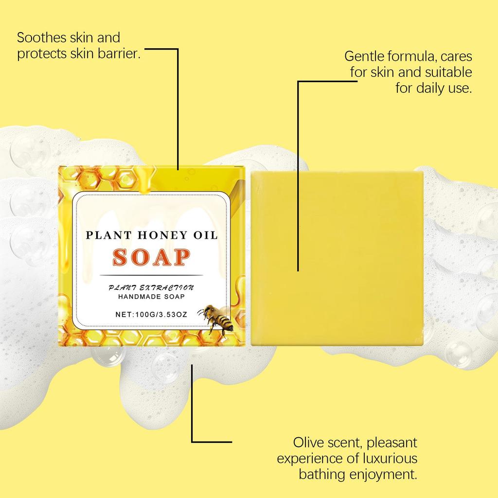 Увлажняющее мыло для ванны с медом, нежное питательное мыло для тела, очищающее и очищающее