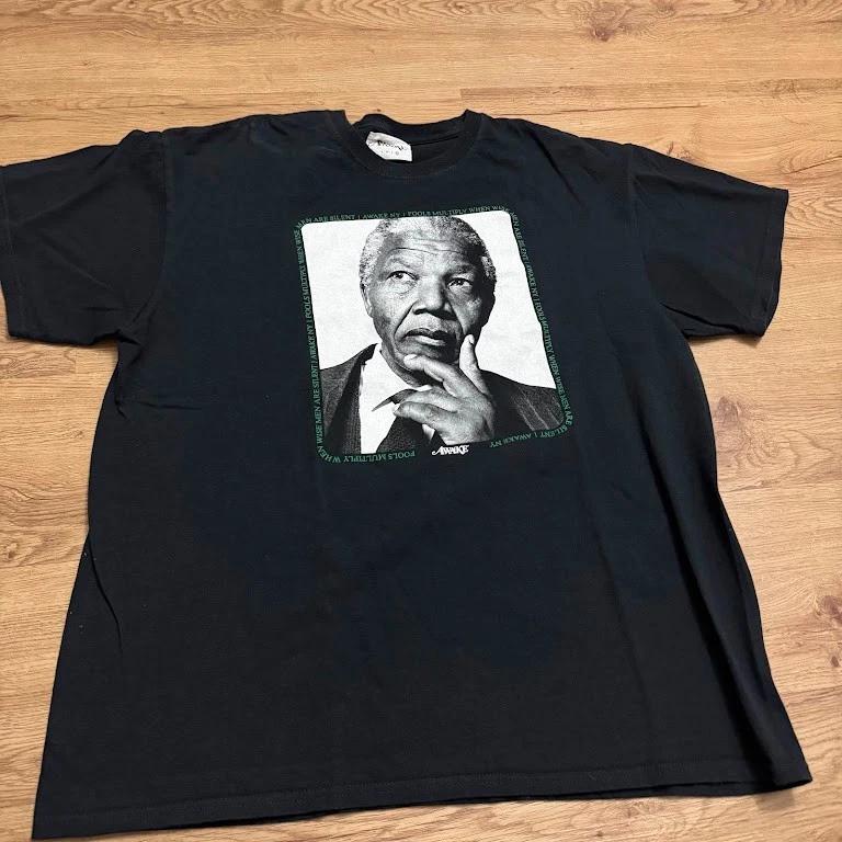 Awake Ny Nelson Mandela Tee Black Tshirt Sz XL SS20