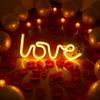 LED Atmosphere Light Love Shape Light Battery Powered Wall Lamp  Valentine's Day Gifts