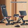 New Multi-Functional Folding Fitness Bench - Adjustable Roman Chair, Dumbbell Bench with Pillow Pad, Headrest and Drawstring