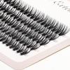 100pcs Heat Bonded Cluster Lashes Makeup Individual Cluster Eye Lashes Grafting Fake False Eyelashes