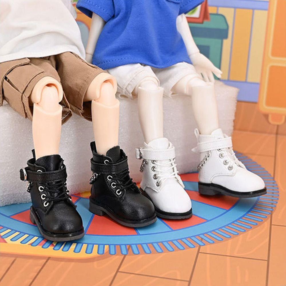 Doll Wearing Chain Decoration 1/6 Doll Boots Differents Color Leather Shoes Play House Accessories