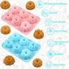 6-Cavity Mini Cake Pans Silicone Donut Baking Molds New Chocolate Mold  for Gummy Making