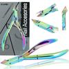 Cuticle Nippers Nail Clippers Cosmetic Scissors Manicure Spa Salon Multicolor
