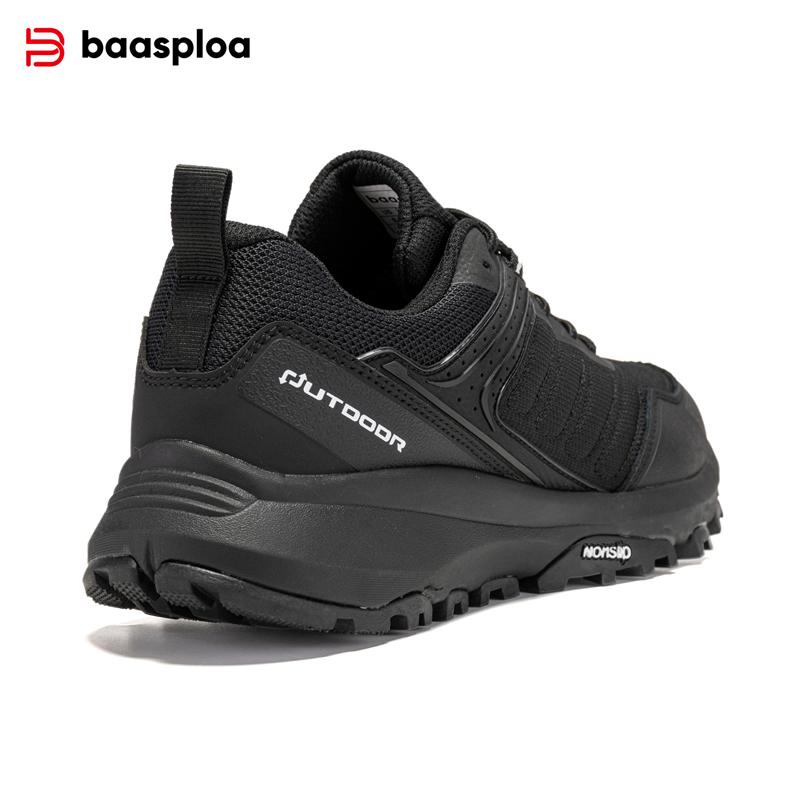 BAASPLOA Мужская уличная обувь Осенняя мужская спортивная обувь для походов на открытом воздухе Нескользящая износостойкая мужская брендовая качественная мужская обувь для походов на открытом воздухе