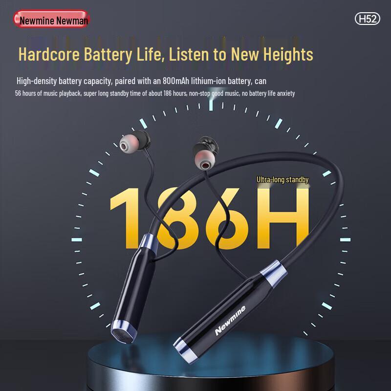 Newmine H52 Neckband Sport Bluetooth Earphones