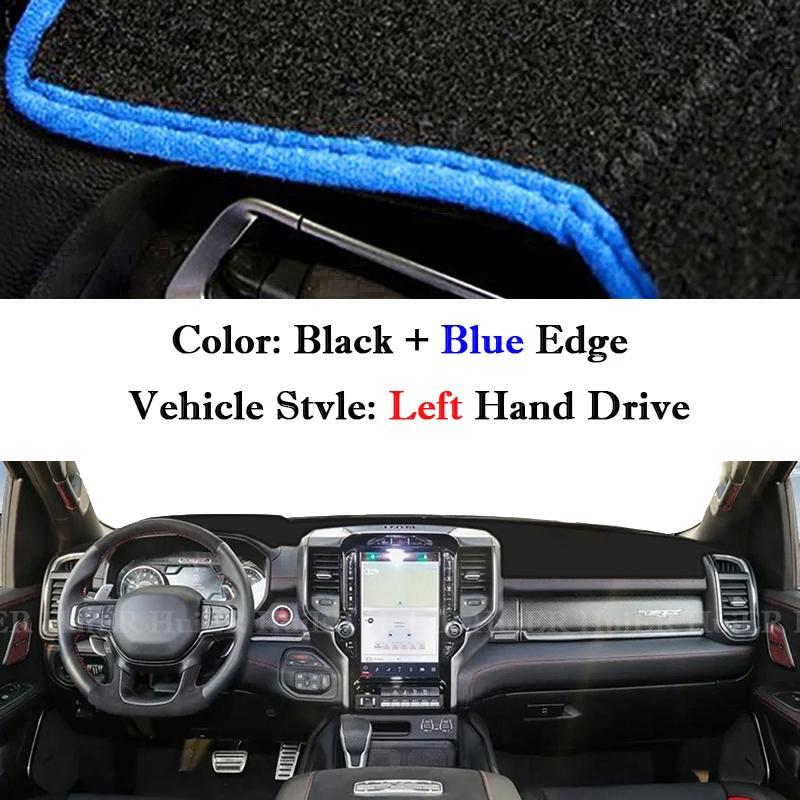For Dodge Ram 1500 2500 3500 2019-2025 Car Dashboard Pad Sunshade Cover Dashmat Protect Mat Anti-Slip Carpet Interior Accessory