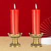 2 Pieces Brass Candlestick Holders Table Centerpiece Copper Buddhist Candlestick