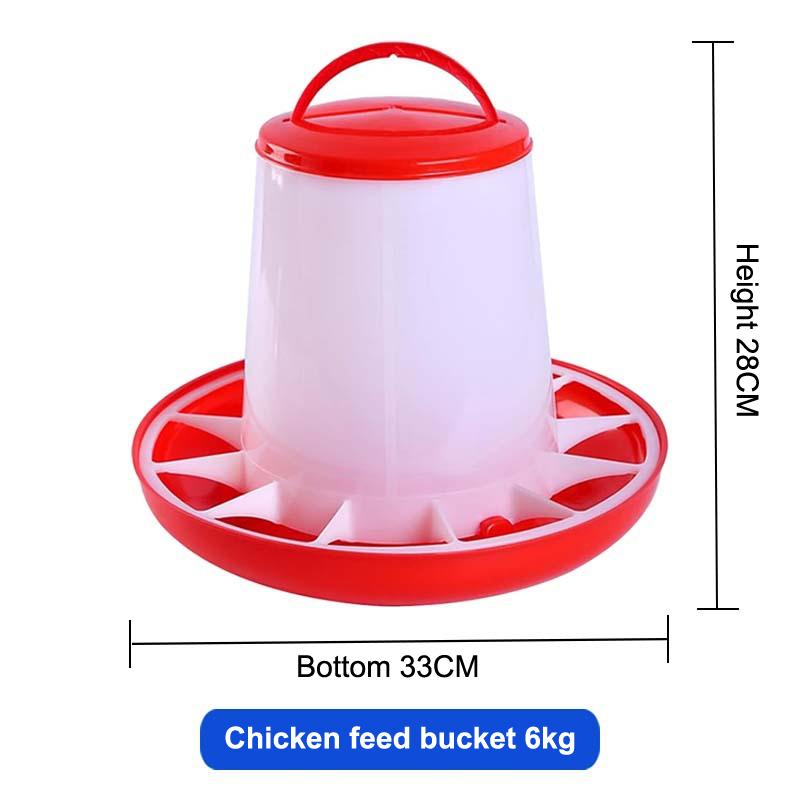 1/4/6/8/10 кг Автоматическая кормушка для кур Ведро Устройство для кормления петухов и кур, Принадлежности для кормления сельскохозяйственных животных, домашней птицы, перепелов, голубей 1 шт.