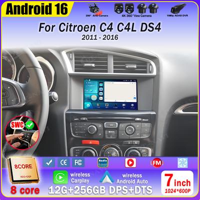 HGRF8 7'' Android для C4 C4L DS4 2011 2012 - 2016 Мультимедийная Android автомагнитола салонный Плеер Экран Головное устройство Carplay 4G
